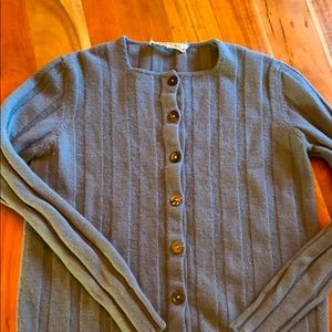 Grey Cardigan Merinos/Cashmere Blend